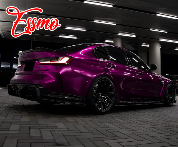 PET Super Gloss Metallic Rubellite Purple Vinyl Wrap