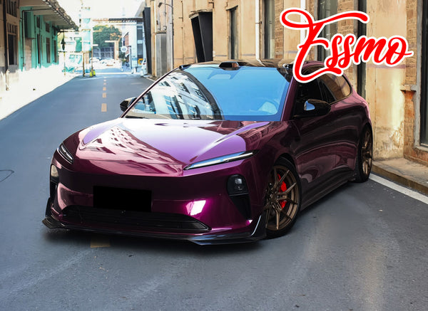 PET Super Gloss Metallic Rubellite Purple Vinyl Wrap