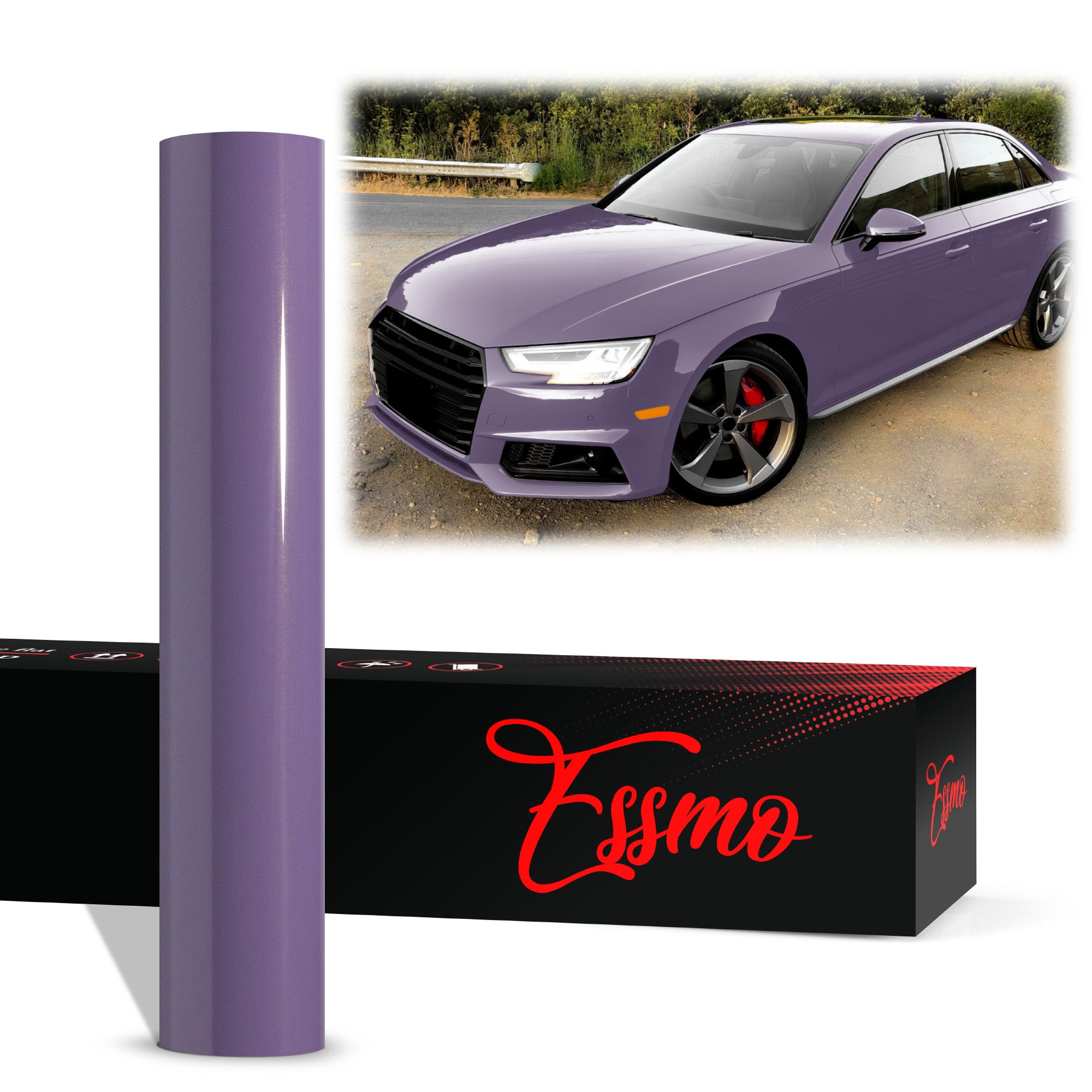 PET Super Gloss Negroni Purple Vinyl Wrap