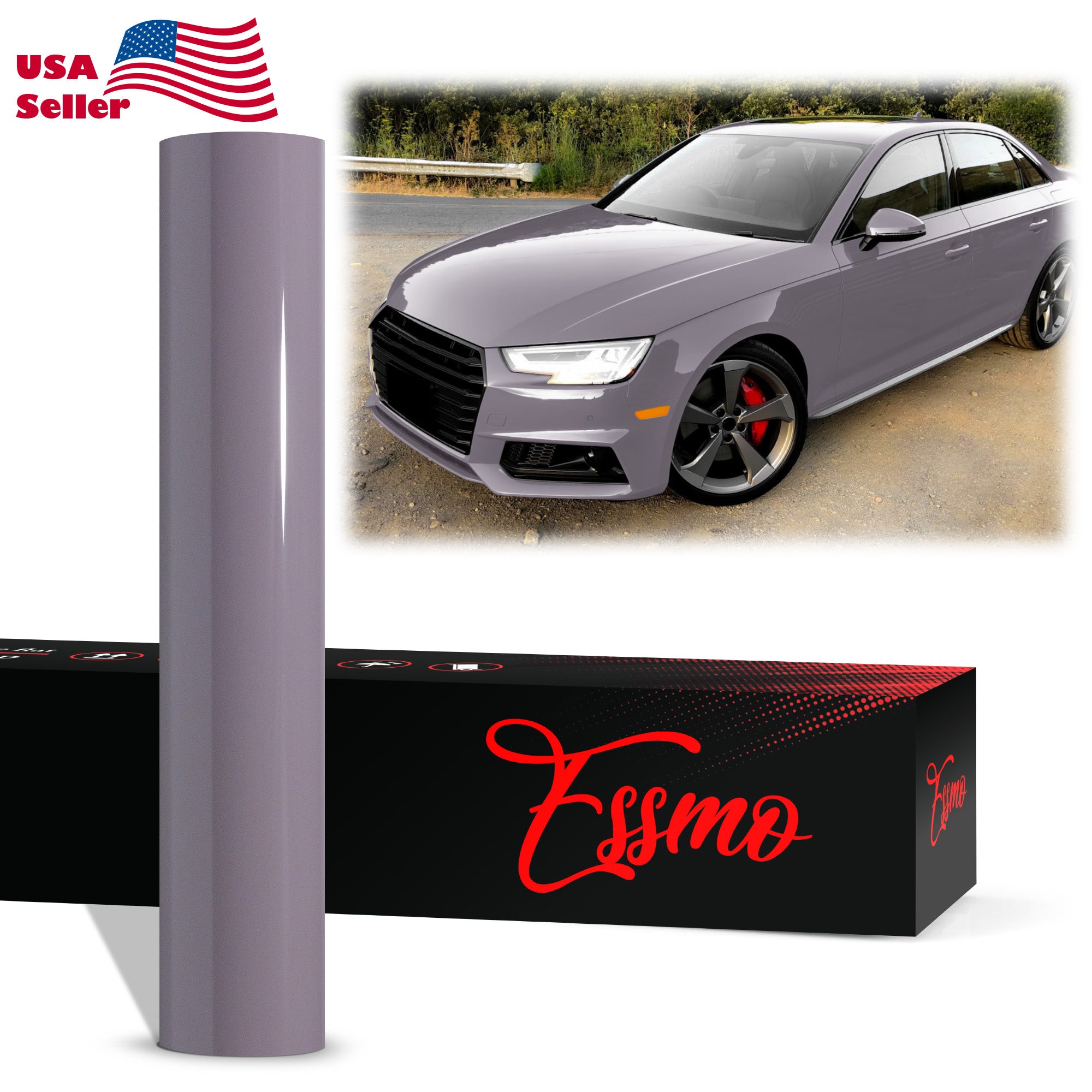PET Super Gloss Pigeon Gray Vinyl Wrap