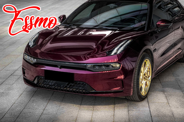 PET Super Gloss Metallic Wild Plum Purple Vinyl Wrap