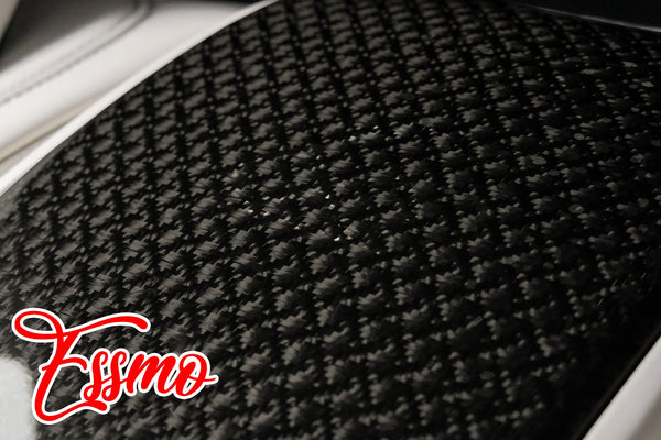 Nano TPF Carbon Fiber Gloss Infinity Woven Black Vinyl Wrap