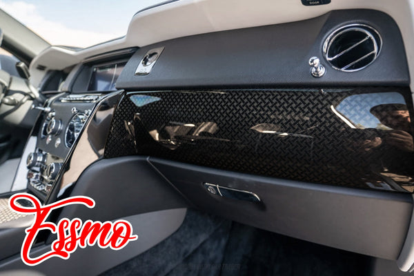 Nano TPF Carbon Fiber Gloss Infinity Woven Black Vinyl Wrap
