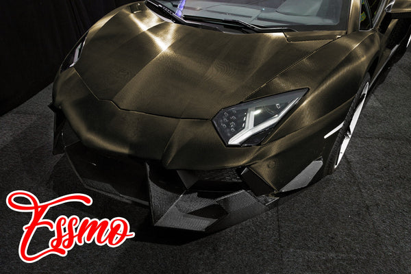 PET Chrome 7D Carbon Fiber Gray Vinyl Wrap