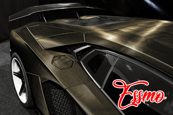 PET Chrome 7D Carbon Fiber Gray Vinyl Wrap