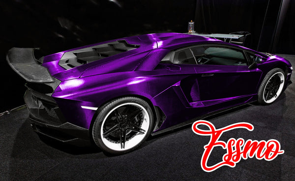 PET Chrome 7D Carbon Fiber Purple Vinyl Wrap