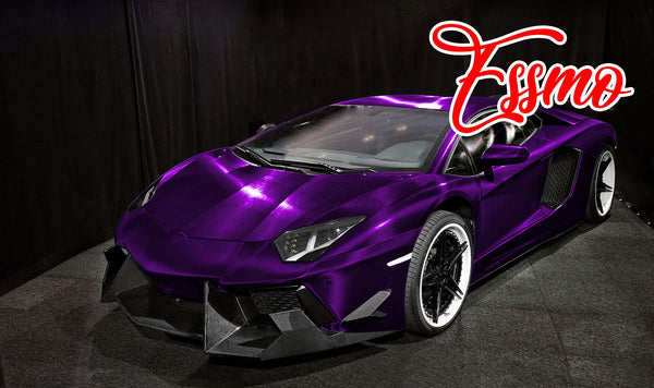 PET Chrome 7D Carbon Fiber Purple Vinyl Wrap