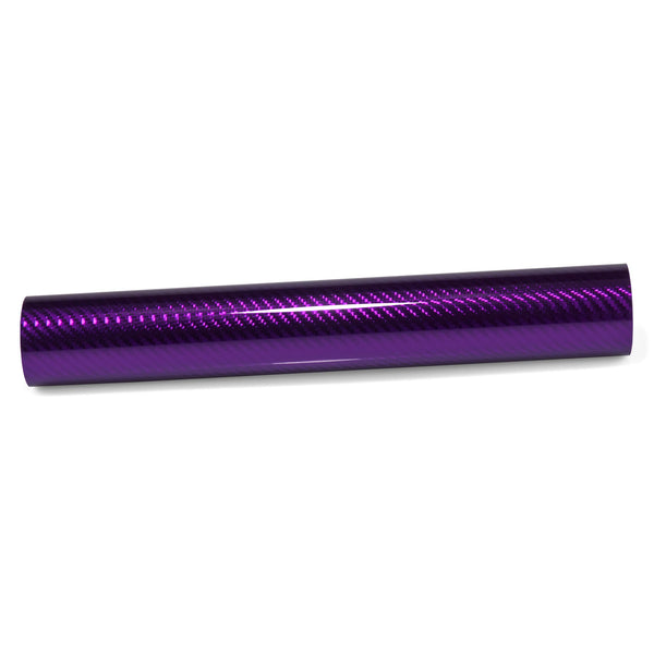 PET Chrome 7D Carbon Fiber Purple Vinyl Wrap