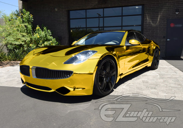 Supercast Gold Easy Stretch Chrome Vinyl Wrap