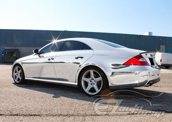 Supercast Silver Easy Stretch Chrome Vinyl Wrap