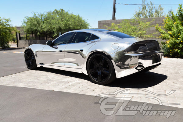 Supercast Silver Easy Stretch Chrome Vinyl Wrap