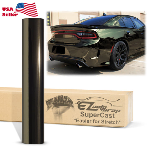 Supercast Black Easy Stretch Chrome Vinyl Wrap