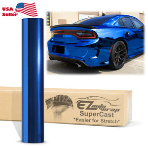 Supercast Sky Blue Easy Stretch Chrome Vinyl Wrap