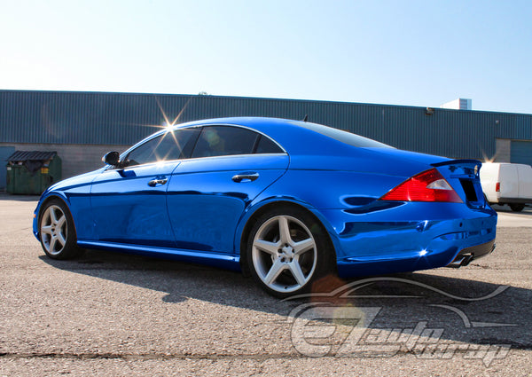 Supercast Sky Blue Easy Stretch Chrome Vinyl Wrap