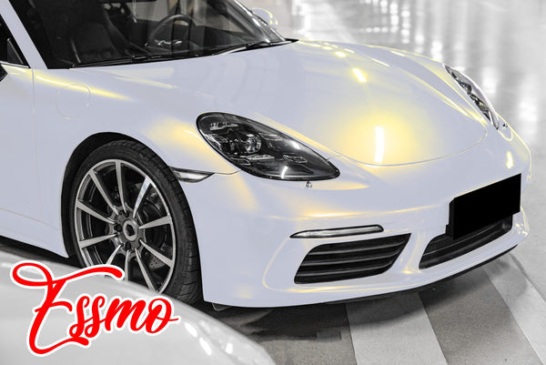 PET Pearl White Gloss White Red Vinyl Wrap