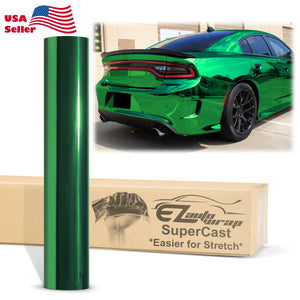 Supercast Green Easy Stretch Chrome Vinyl Wrap