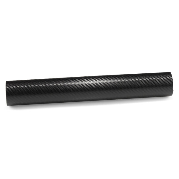 3D Carbon Fiber Textured Shiny Black Matte Vinyl Wrap