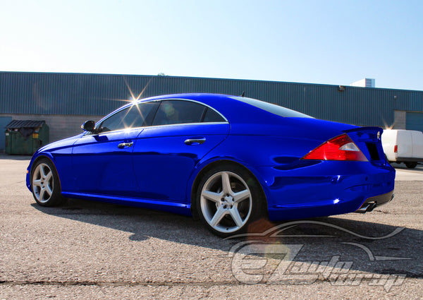 Supercast Royal Blue Easy Stretch Chrome Vinyl Wrap