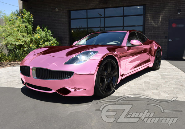 Supercast Pink Easy Stretch Chrome Vinyl Wrap