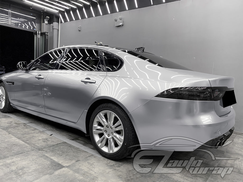 Glossy Metallic Liquid Silver Vinyl Wrap – vinylfrogwrap