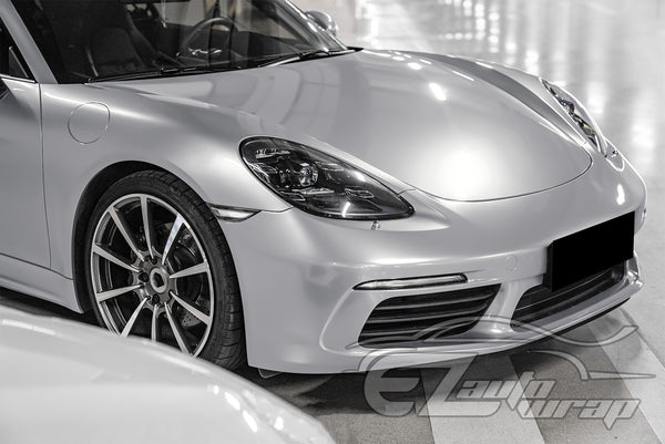 High Gloss Silver Vinyl Wrap