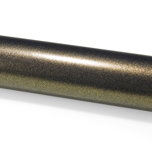 Galaxy Dust Matte Black Gold Color Shift Vinyl Wrap
