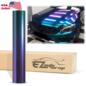Galaxy Dust Gloss Purple Teal Vinyl Wrap