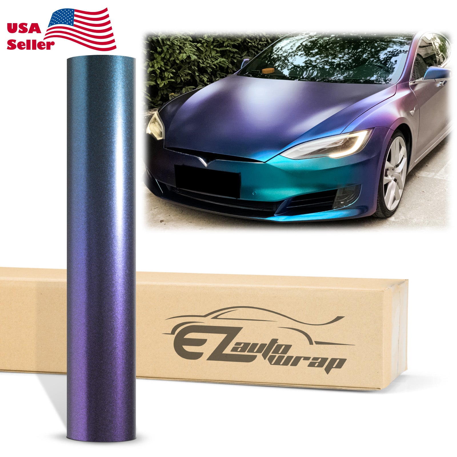 Galaxy Dust Matte Purple Teal Color Shift Vinyl Wrap