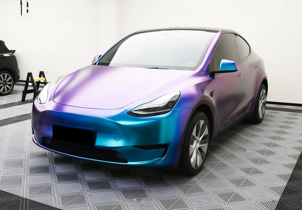 Galaxy Dust Matte Purple Teal Color Shift Vinyl Wrap
