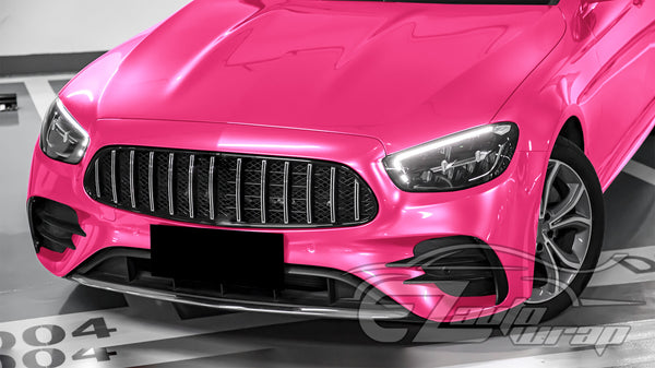 Super Gloss Metallic Rose Red Vinyl Wrap
