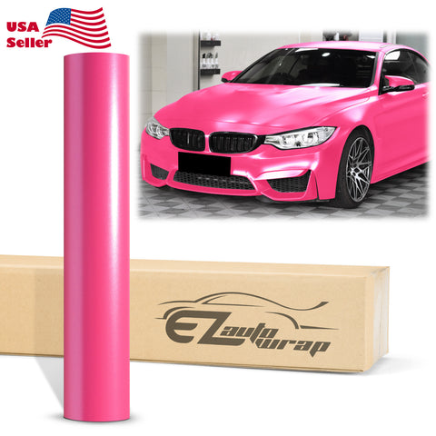 Matte Metallic Satin Pearl Rose Red Vinyl Wrap