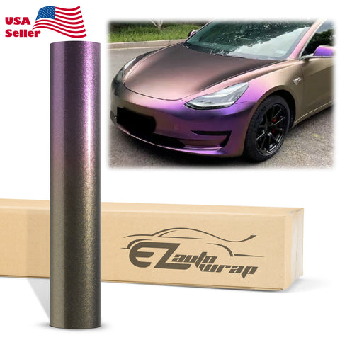 Galaxy Dust Gloss Purple Bronze Color Shift Vinyl Wrap