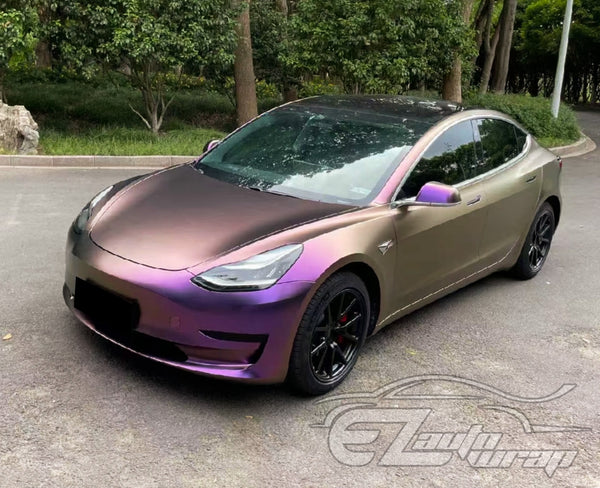 Galaxy Dust Gloss Purple Bronze Color Shift Vinyl Wrap