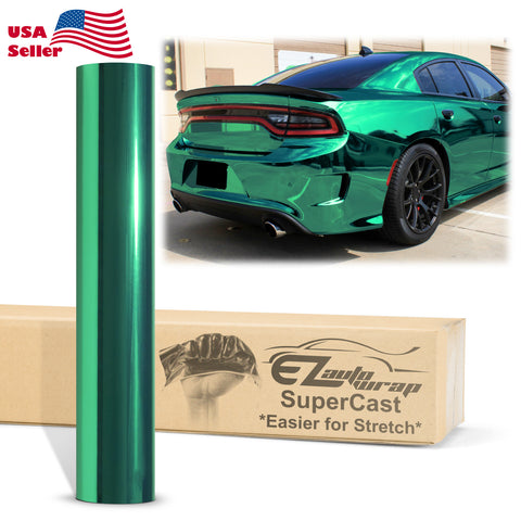 Supercast Teal Easy Stretch Chrome Vinyl Wrap