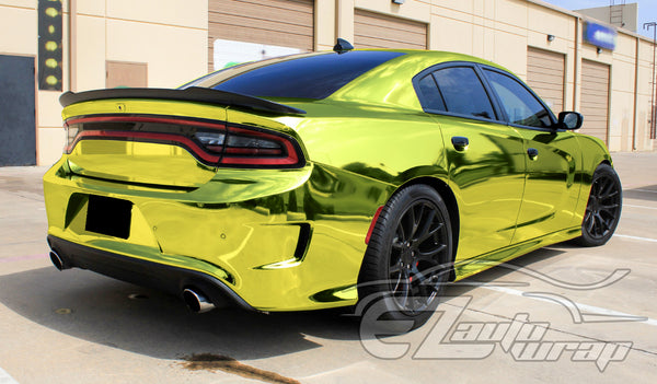 Supercast Yellow Easy Stretch Chrome Vinyl Wrap