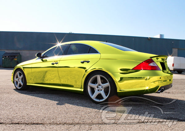 Supercast Yellow Easy Stretch Chrome Vinyl Wrap