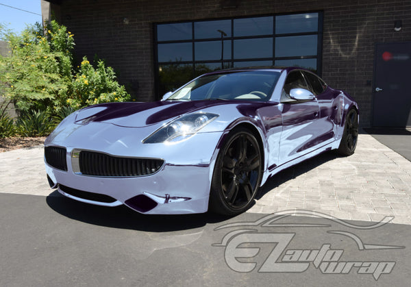 Supercast Frosted Blue Easy Stretch Chrome Vinyl Wrap