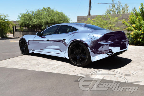 Supercast Frosted Blue Easy Stretch Chrome Vinyl Wrap