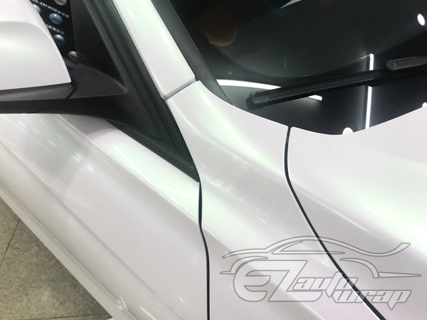 Galaxy Dust Gloss Aurora White Color Shift Vinyl Wrap