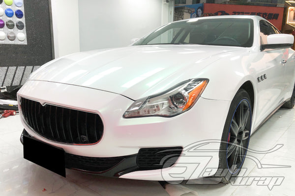 Galaxy Dust Gloss Aurora White Color Shift Vinyl Wrap