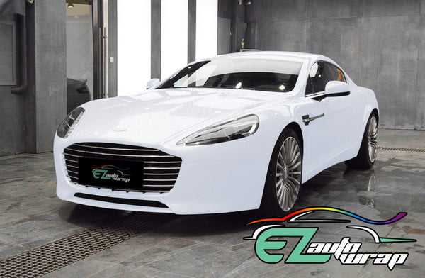 Gloss Diamond Glitter Pearl White Vinyl Wrap
