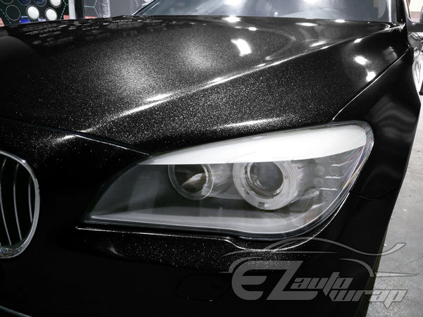 Sparkle Black Vinyl Wrap