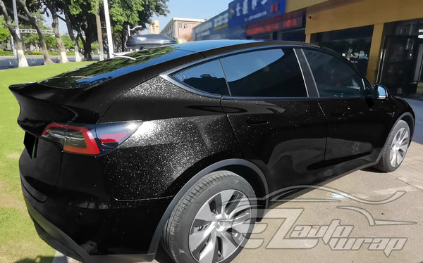 Sparkle Black Vinyl Wrap