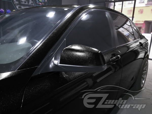 Sparkle Black Vinyl Wrap