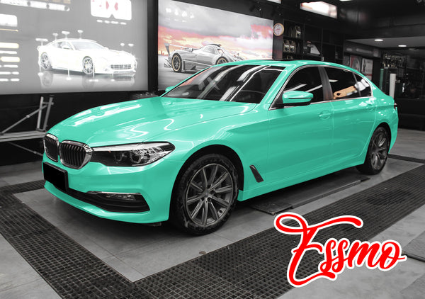 PET Super Gloss Metallic Teal Vinyl Wrap