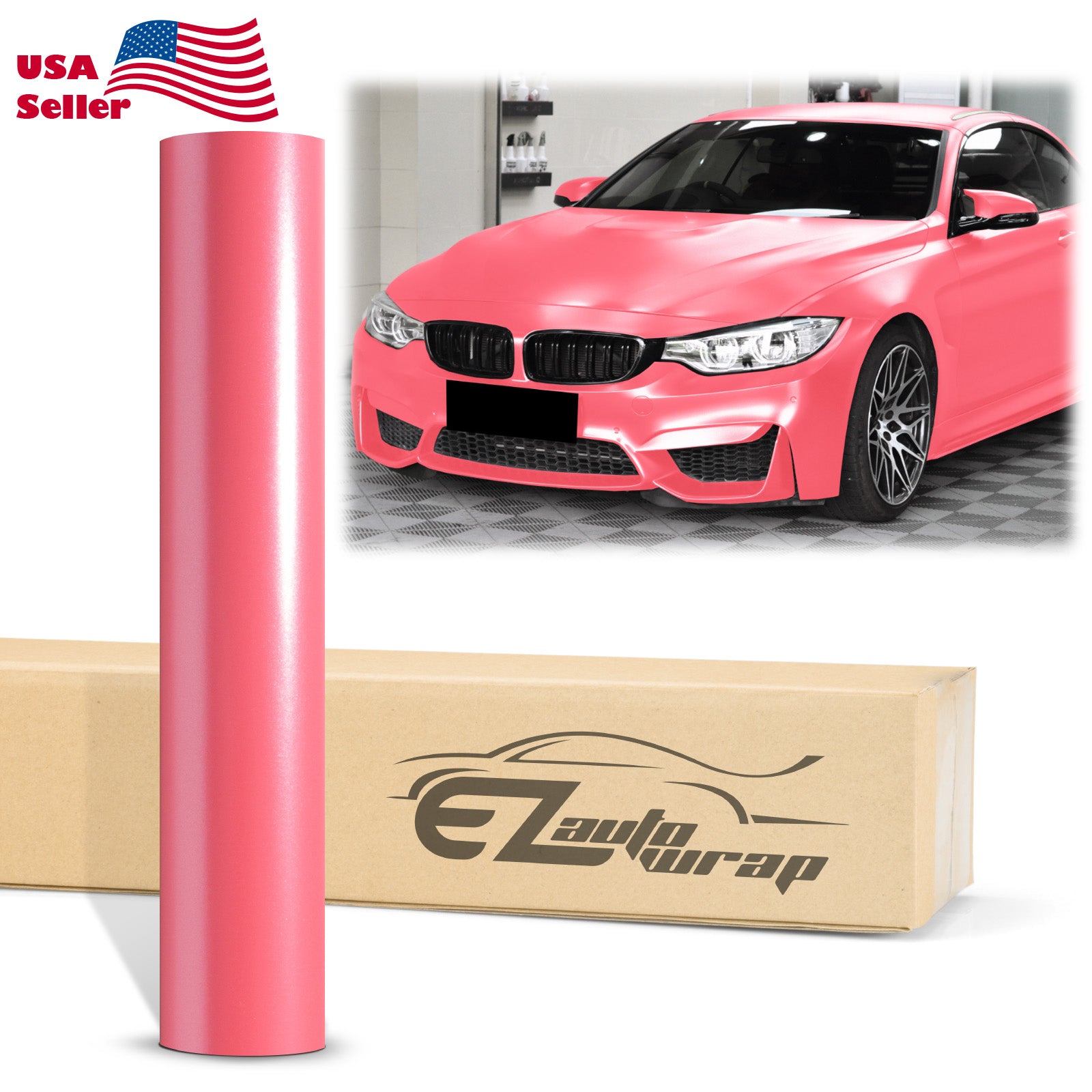 Matte Metallic Satin Pearl Pink Vinyl Wrap