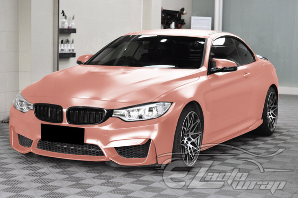 Matte Metallic Satin Pearl Rose Gold Vinyl Wrap