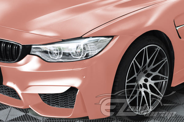 Matte Metallic Satin Pearl Rose Gold Vinyl Wrap