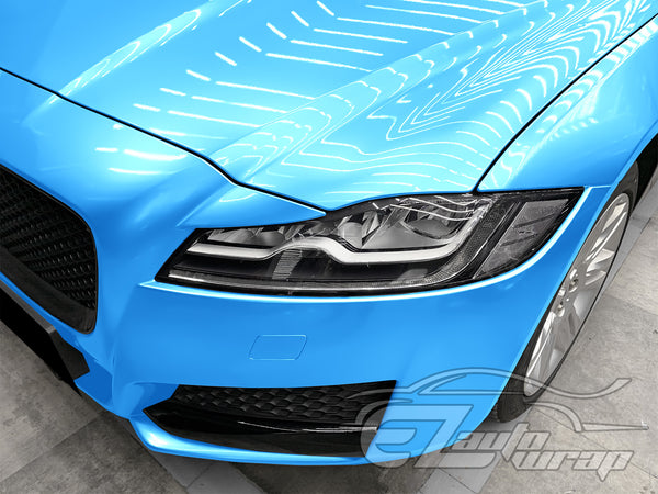 Super Gloss Metallic Ocean Blue Vinyl Wrap