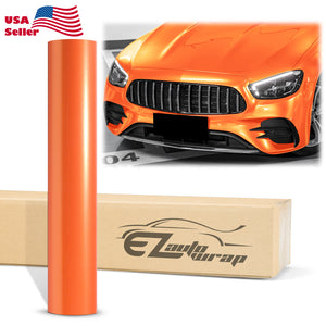 Coral Gloss Gold Orange Vinyl Wrap